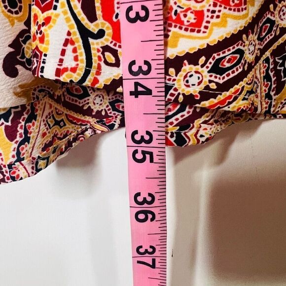 Xhilaration Boho Paisley High Neck Peekaboo Dress - Picture 5 of 8